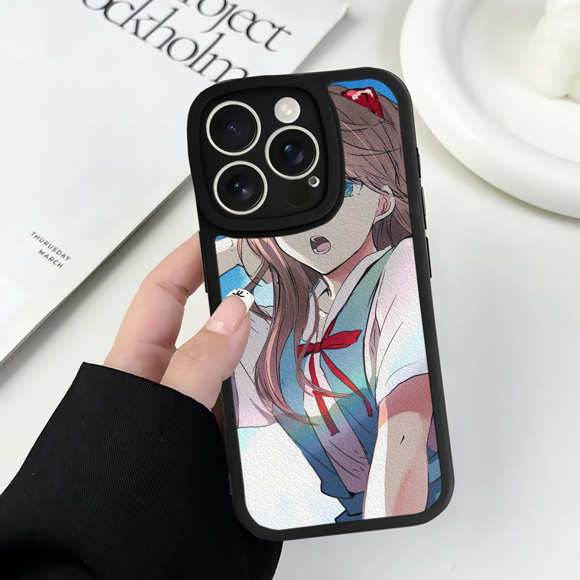 （画像用） EVA 新世紀エヴァンゲリオン 【iPhone 16シリーズ対応】シリコンスマホケース（レザー調） 材質：シリコン